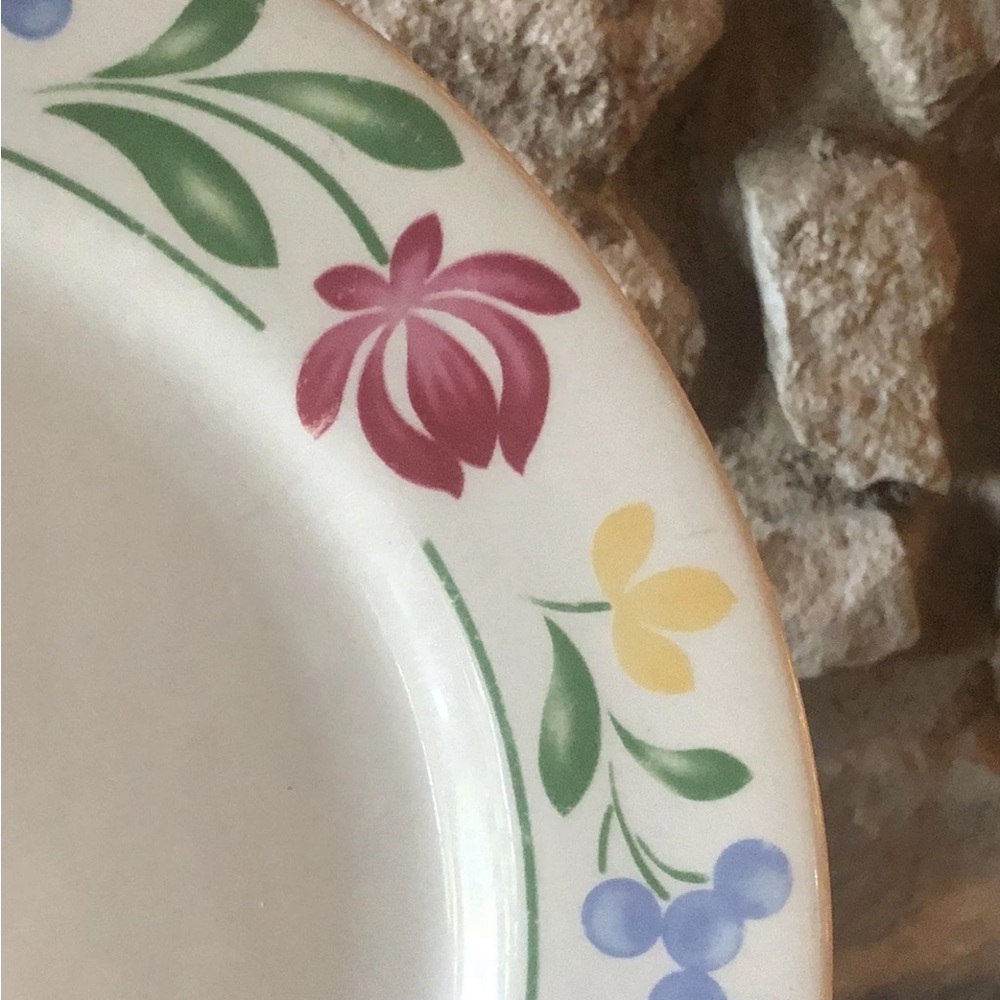 Set of 4 Farberware "Dorchester" Dinner Plates 1995 Floral 10 3/4" - Picture 4 of 5